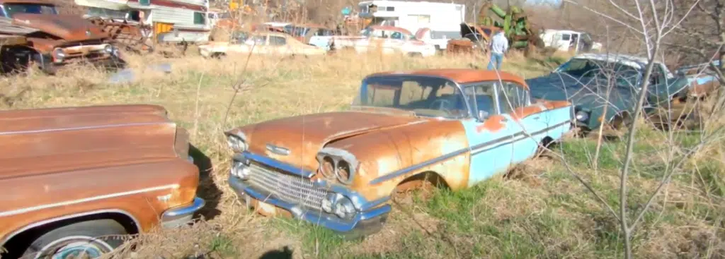 Among others, Ryan finds a really cool 1958 Chevrolet Biscayne.