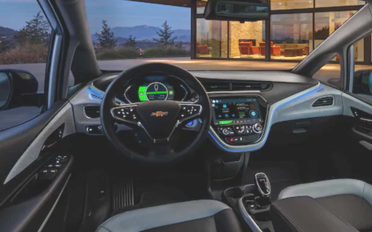 The interior of the Chevrolet Bolt.
