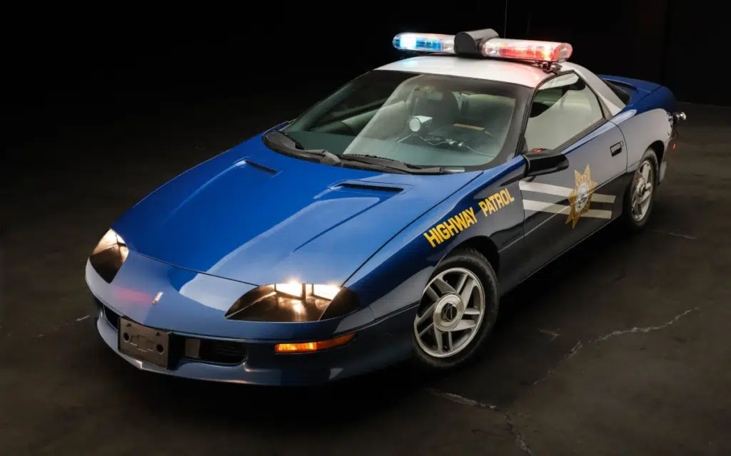 Ex-Nevada highway patrol Chevrolet Camaro police car for sale, still equipped with pursuit-ready gear