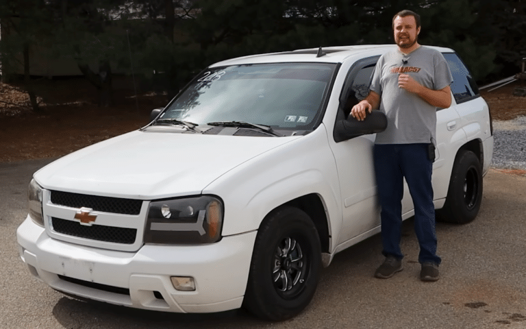 This Chevrolet Trailblazer SUV runs a quarter-mile in 10 seconds
