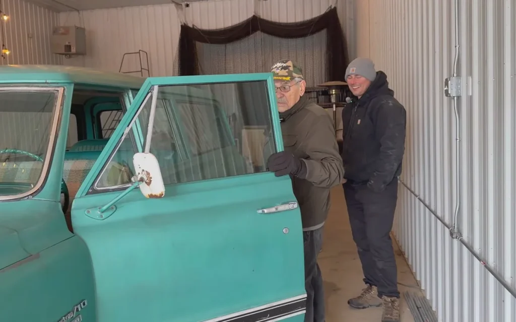 Restoration experts WD Detailing cleaned up a 90-year-old veterans dads old Chevrolet truck, and he choked up with emotions when he first saw it again