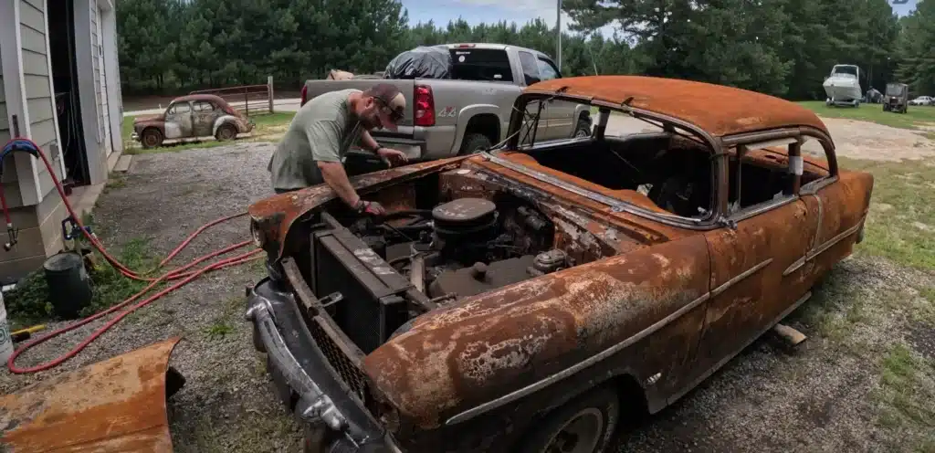 Chevy Bel Air

Under the hood