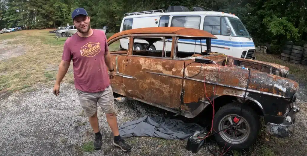 Chevy Bel Air

Under the hood