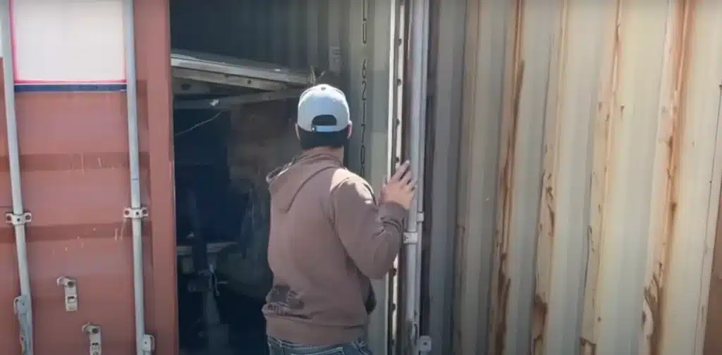 Drivers make wild Chevrolet discovery inside old shipping container