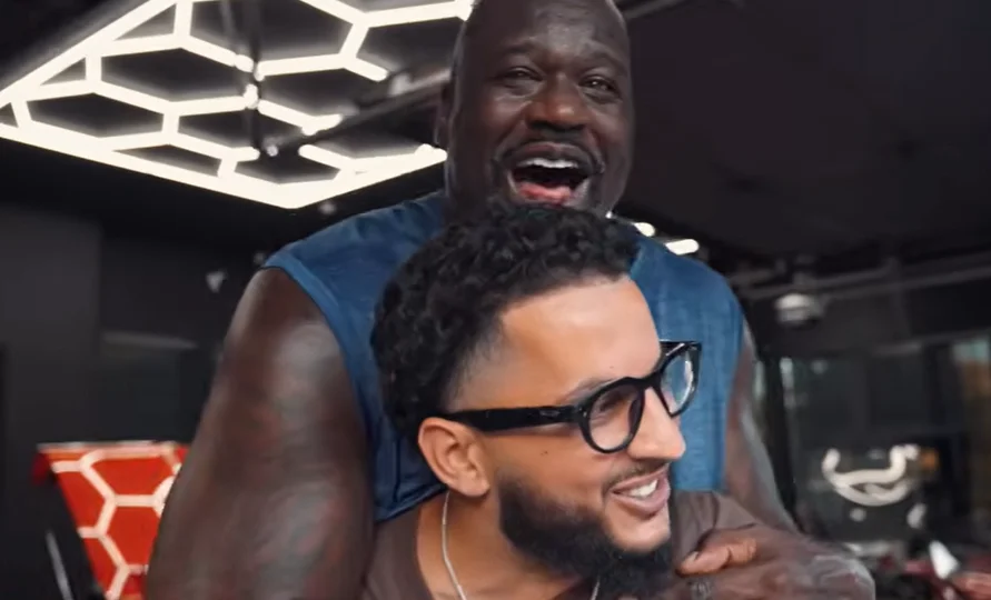 Shaq had incredible reaction after seeing his 1-of-1 world-first 1964 Impala boat for the first time before taking it for ride