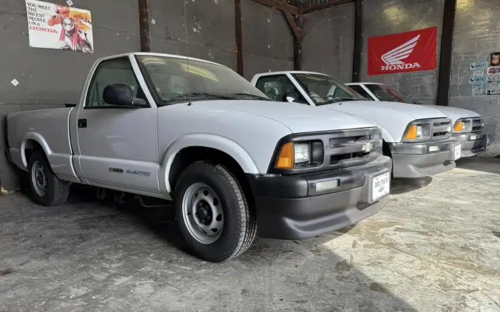 Three Chevy S-10 EV pickup trucks from '90s electric experiment saved by Indiana man