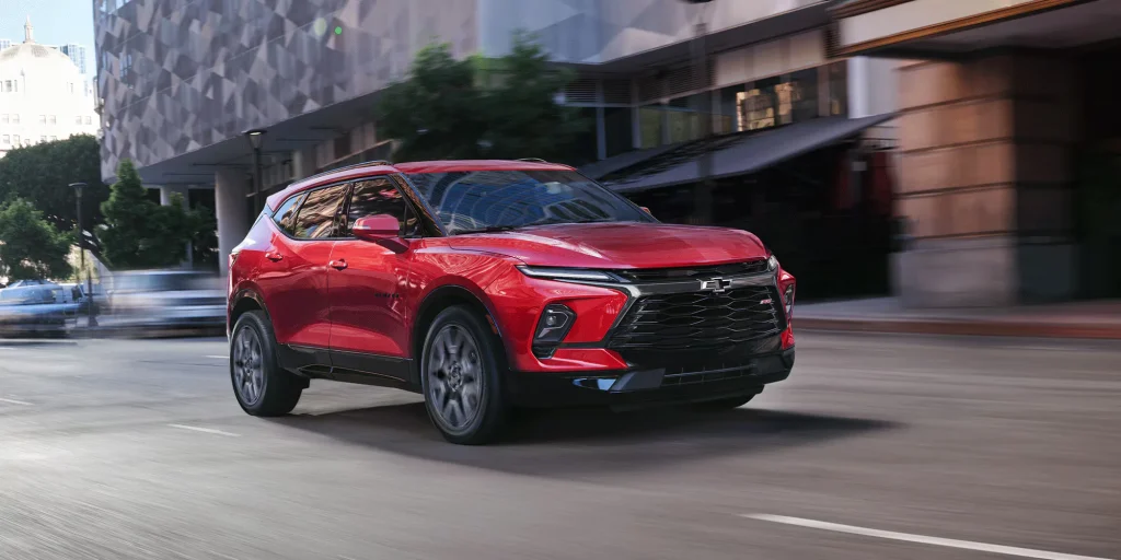 A 2026 Chevrolet Blazer and a 1996 Chevrolet Blazer are put head-to-head in a crash test to show how much has dramatically changed in 30 years