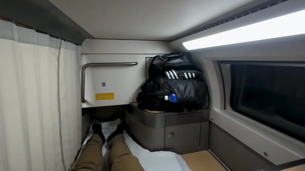 Man reveals a futuristic Chinese sleeper train with hotel-like pods on one of the world’s fastest trains