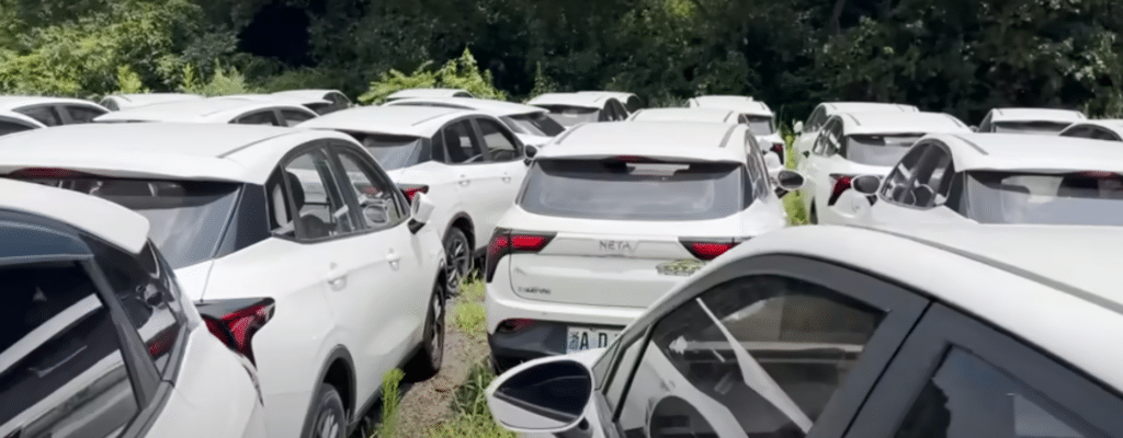 Chinese EV graveyard