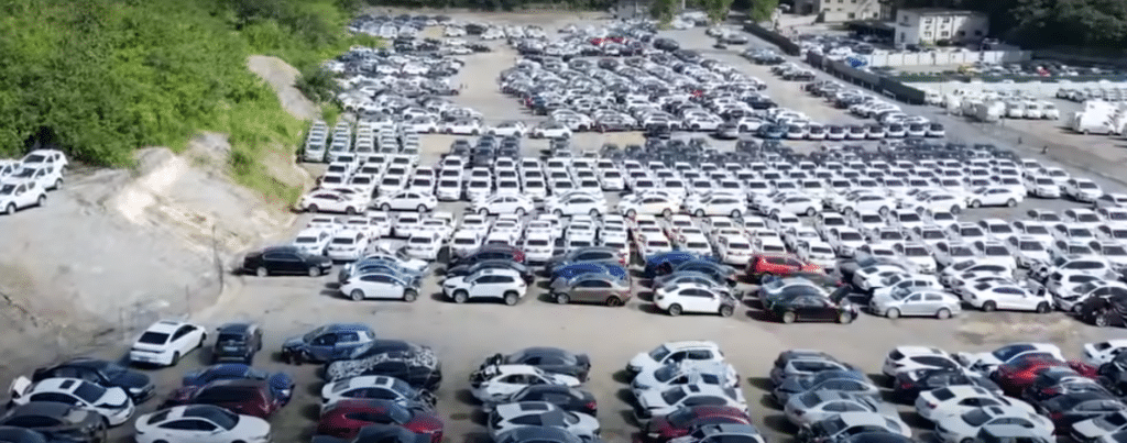 Chinese EV graveyard