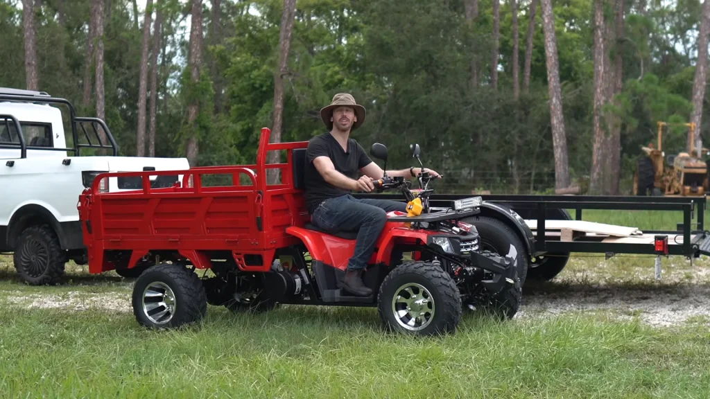 US man buys a Chinese electric ATV dump truck EV for $2,000 and when he unboxes it he's pleasantly surprised