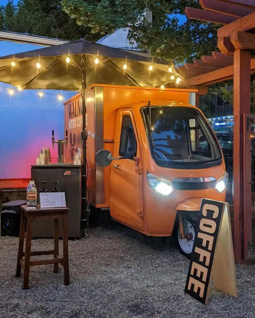 Electric coffee truck