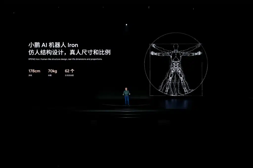 Chinese flying car manufacturer XPeng has developed a humanoid robot to rival Tesla Optimus