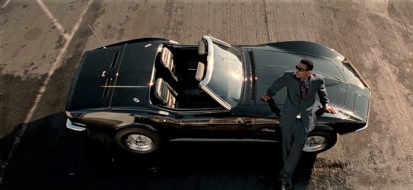 Chris Tucker with his Chevy Corvette in Rush Hour