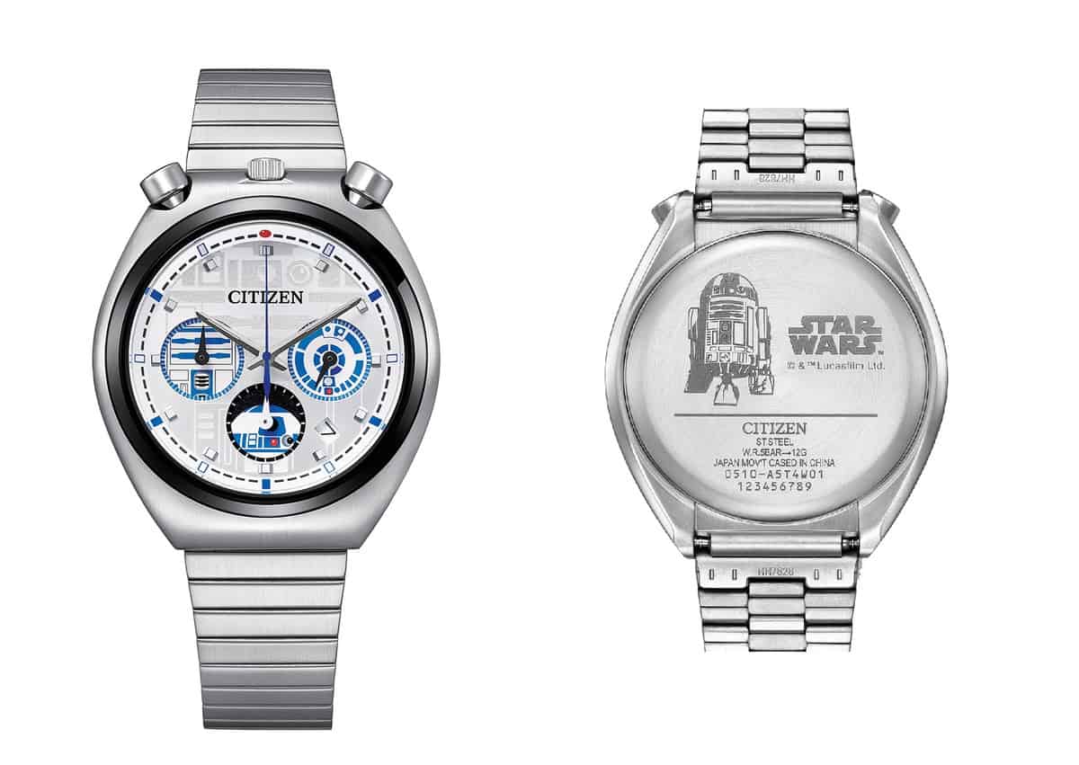 The watch inspired by Star Wars character R2-D2.