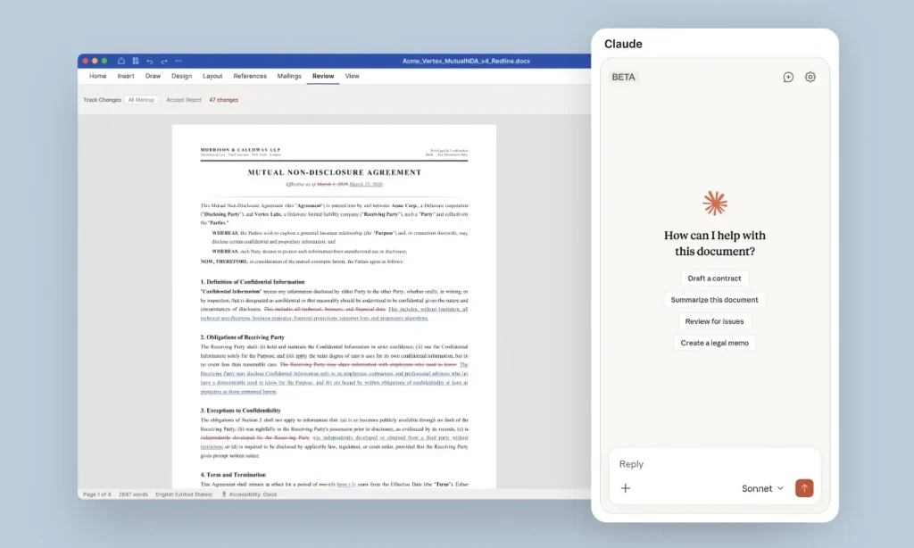 Claude is now in Microsoft Word and here are the most impressive features you can use
