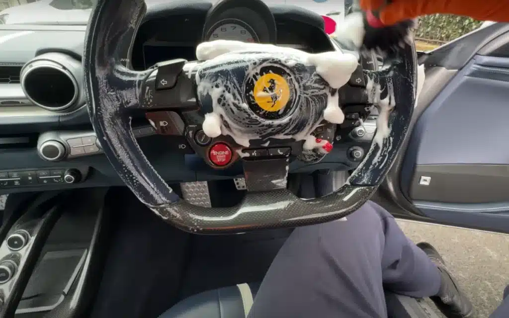 Mobile car cleaner cleaned the 'world's dirtiest Ferrari' and produced deep levels of ASMR