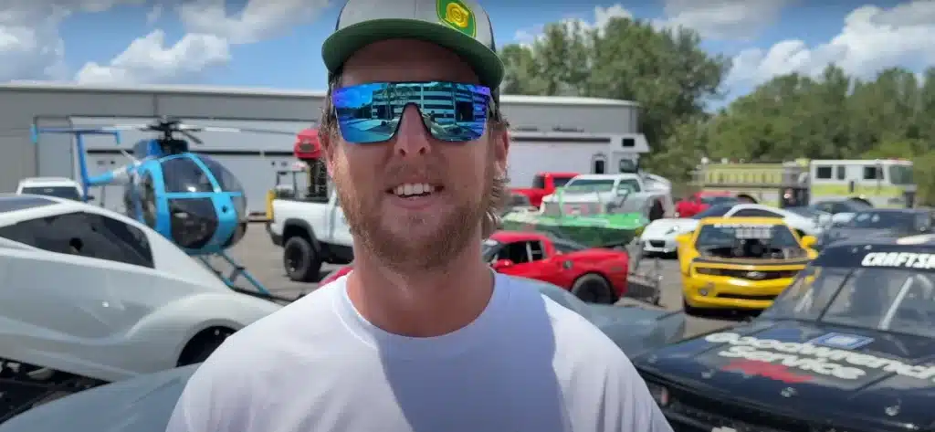 Cleetus McFarland shows off the 150 cars in his collection, too many Crown Vics to count