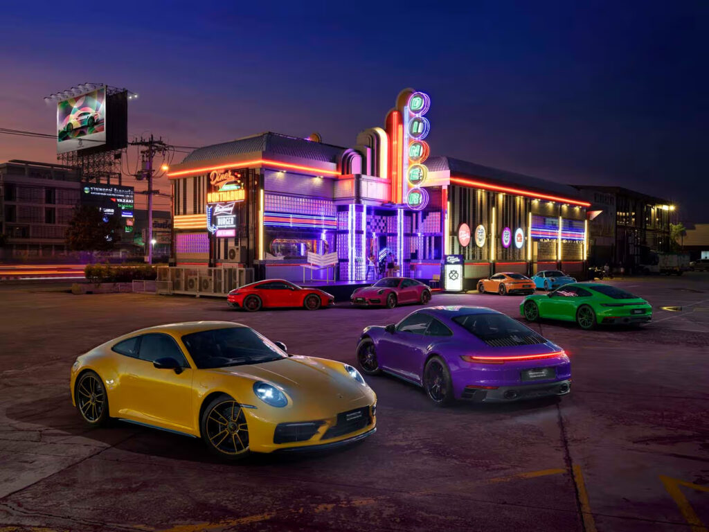 Colorful Porsche 911 GTS all seven hues, Porsche Thailand