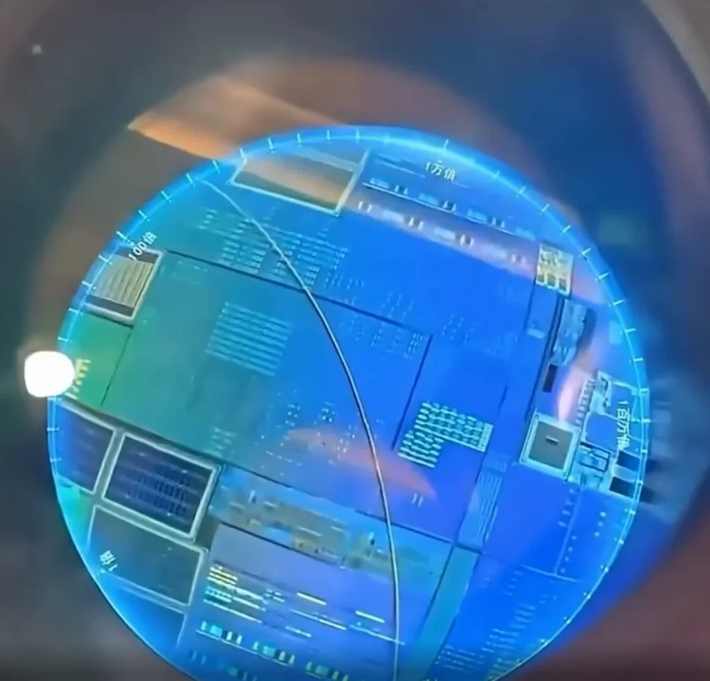 Simulation shows what a computer chip looks like up close as a real microscope can't display it effectively