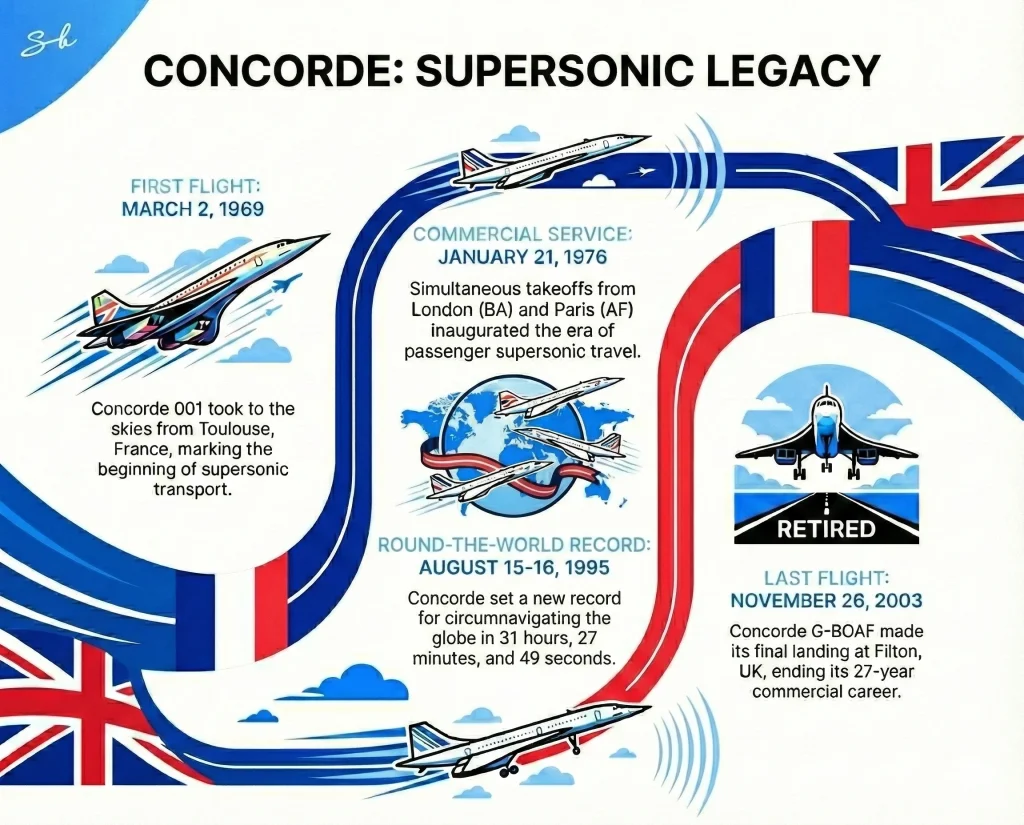 Incredible footage shows last ever Concorde flight and how the supersonic airliner was sent off in style
