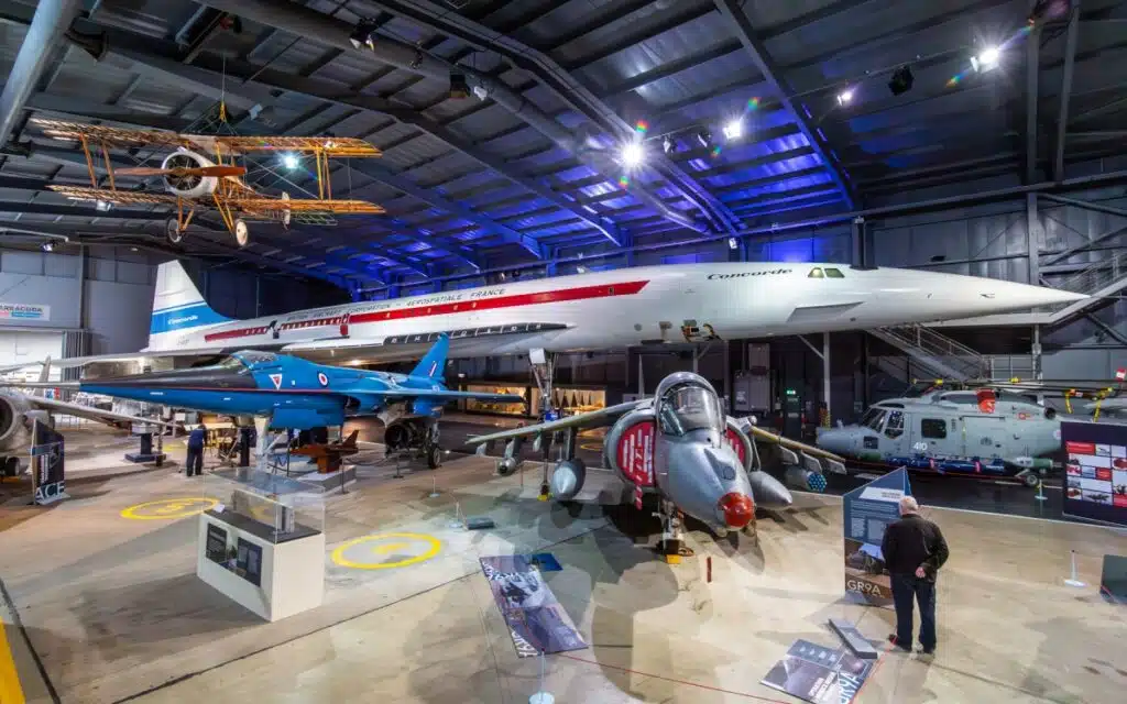 Concorde G-BSST airliner prototype on display at the Fleet Air Arm Museum