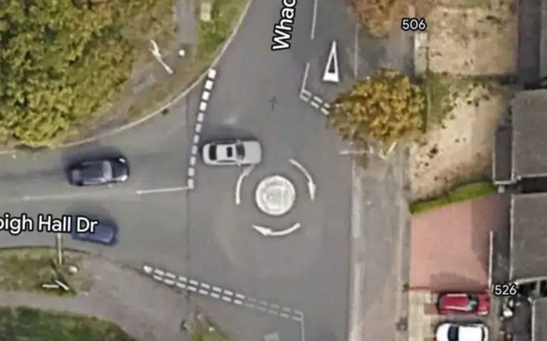 Three-way roundabout has confused UK drivers as to the best way to take it