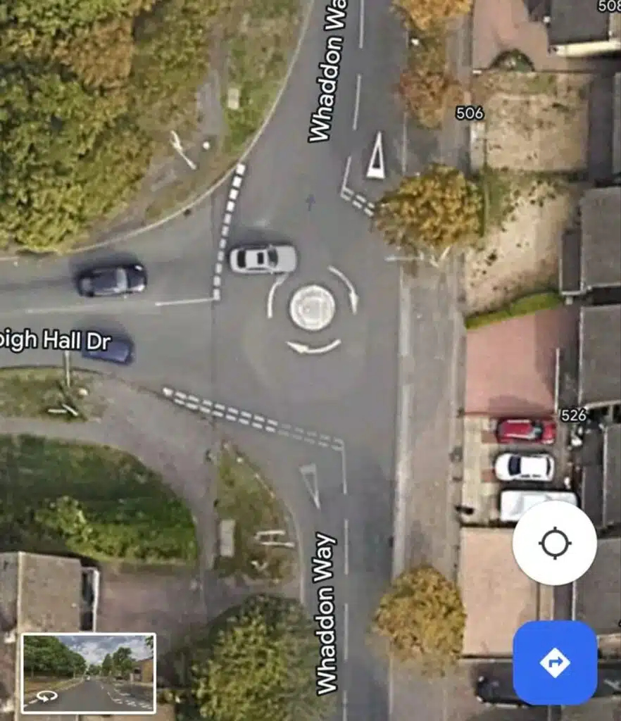 Three-way roundabout has confused UK drivers as to the best way to take it