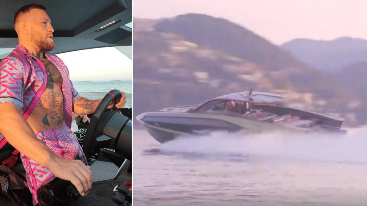 Conor McGregor shows off his new custom $4m Lamborghini yacht