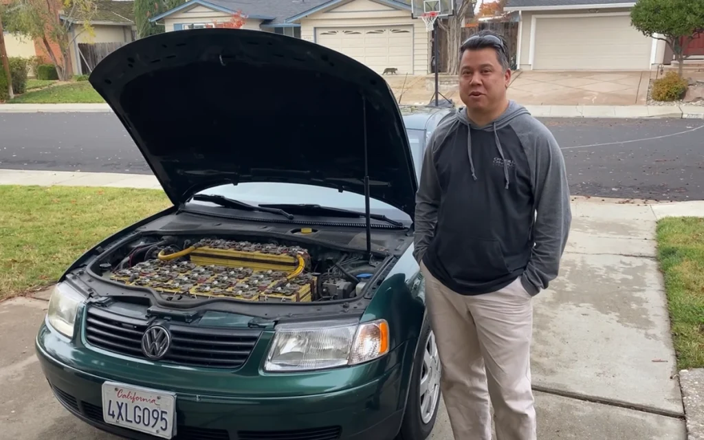 A 2001 Volkswagen Passat EV conversion might sound like a modern YouTube trend, but this one was already a decade old in December 2019.