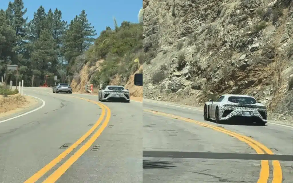 The upcoming Lexus LFR spotted on a Californian highway