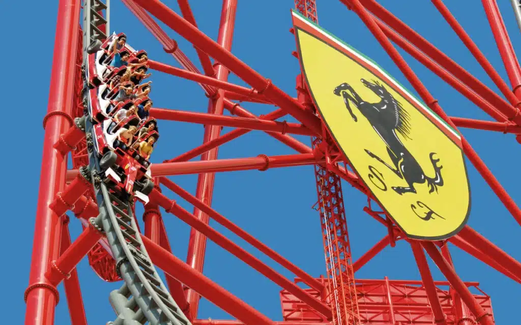 Red Force, the signature ride in Ferrari Land, Barcelona