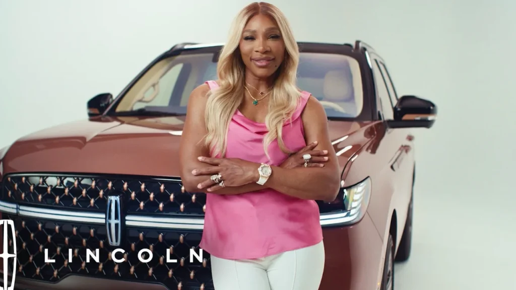 Lincoln just built Serena Williams a one of one Navigator with tennis ball seat details and her family's birth years engraved in the door sills