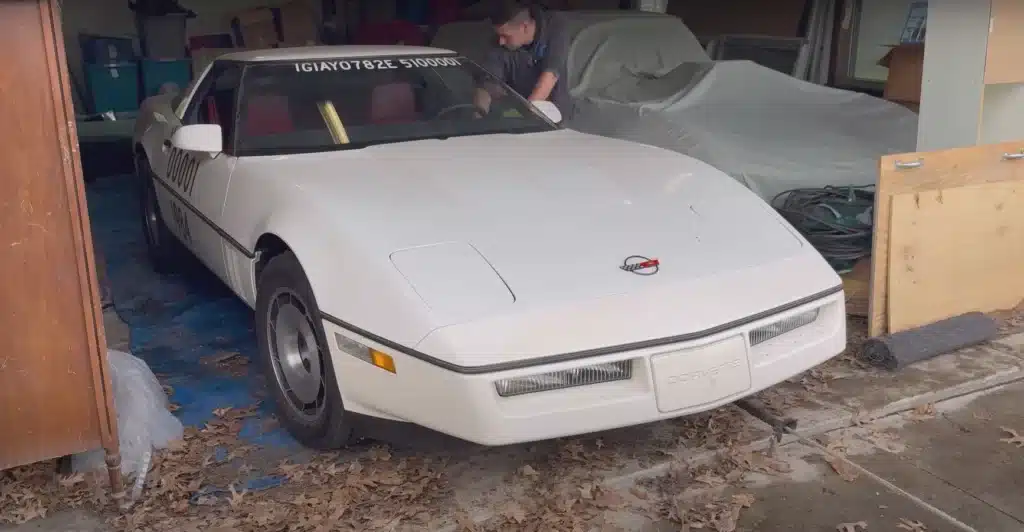Why the recently found first ever C4 Corvette sat unused in an American garage and only had 277 miles