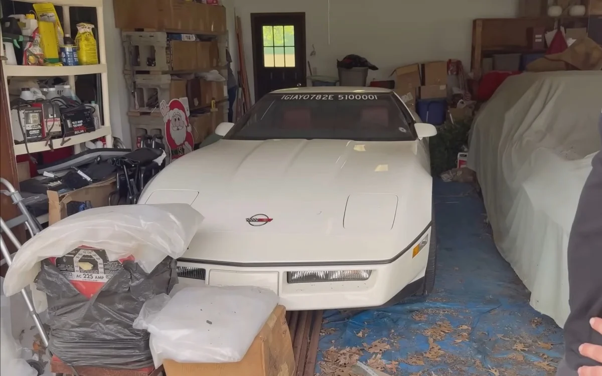 C4 Corvette #001 was astonishingly found just sitting in American garage after 30 years and its owner took out a second mortgage to buy it