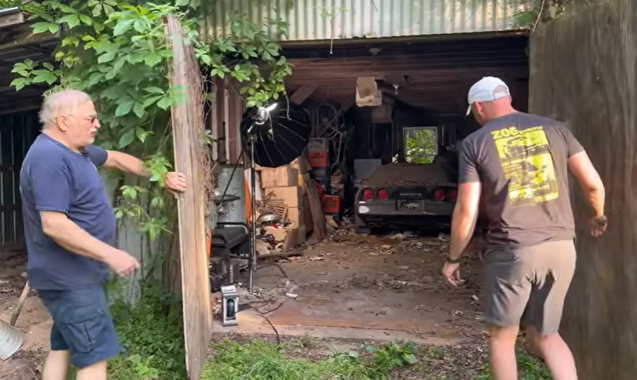 US grandpa cries after seeing his late wife's 1990 C4 Corvette cleaned for the first time in 25 years