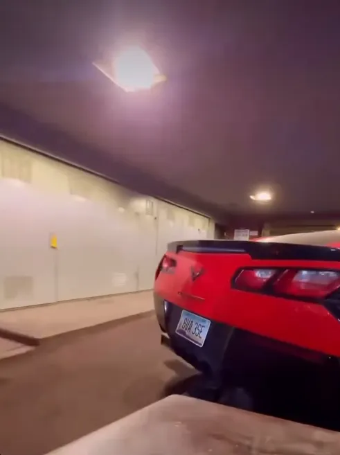 Corvette owner learns a painful lesson about missed car payments after tow truck driver causes visible damage during repossession