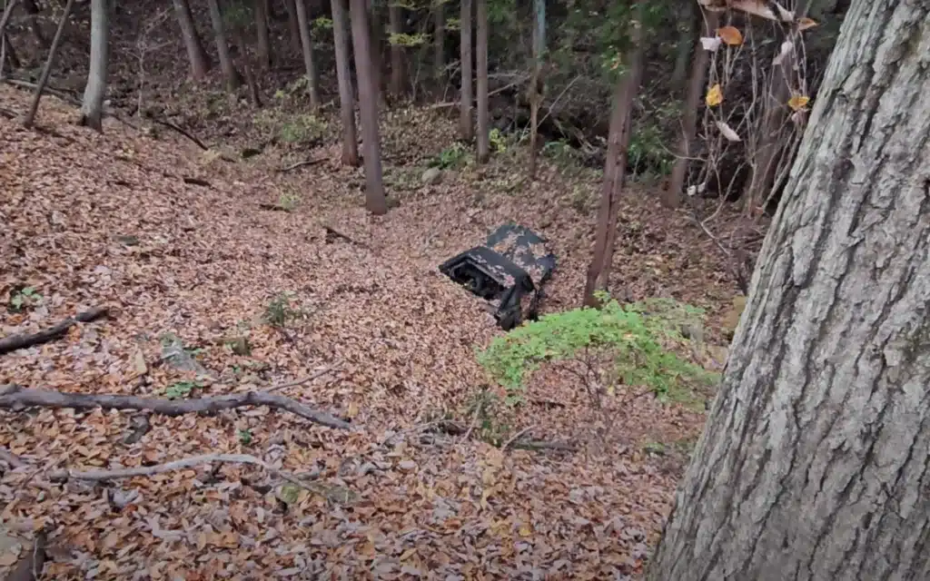 Crashed Toyota Supra in Japan