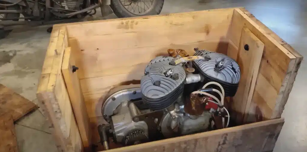 North Carolina guys were sent a never opened 1940s military crate and unearth a piece of history