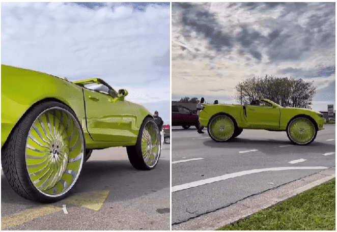 Craziest car wheels, oversize wheels