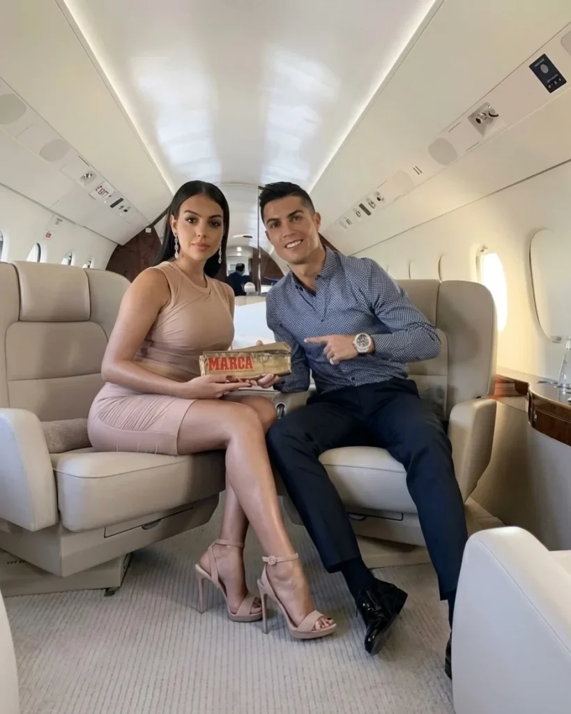 Cristiano Ronaldo owns one of the most stunning private jets ever made, a Bombardier Global Express XRS customized for him