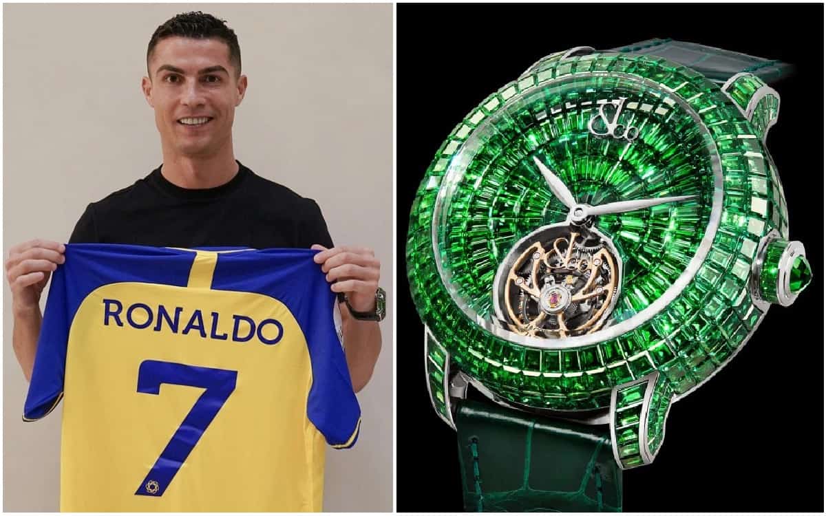 Cristiano Ronaldo rocked a $770k Jacob watch on his way to Saudi Arabi