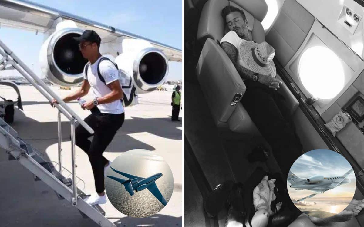 Cristiano Ronaldo's private jet is worth over triple the amount of David Beckham's