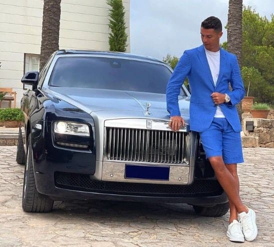 Cristiano Ronaldo car collection - Ronaldo with his Rolls-Royce