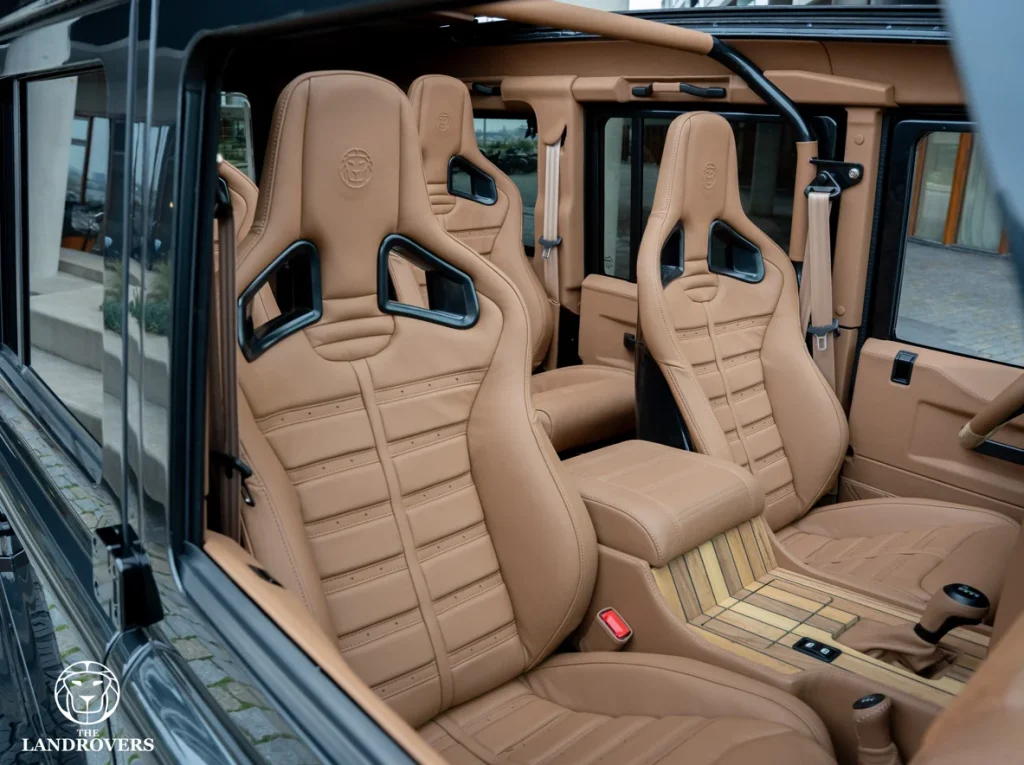 This custom Defender from Amsterdam has a Corvette V8, a vintage clock from the owner's brand and was designed to conquer Dubai