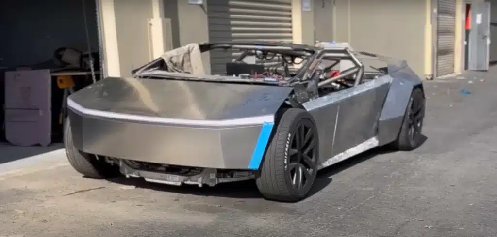 California man is now building unique Tesla Cyberplaid from a Cybertruck and Model S Plaid