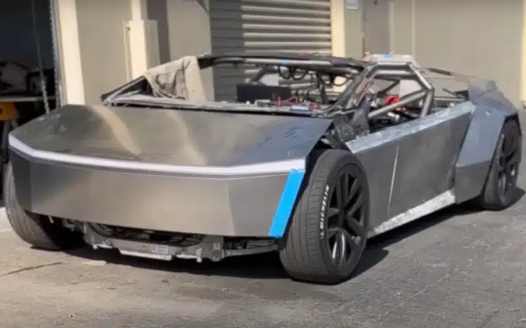 California man is now building unique Tesla Cyberplaid from a Cybertruck and Model S Plaid