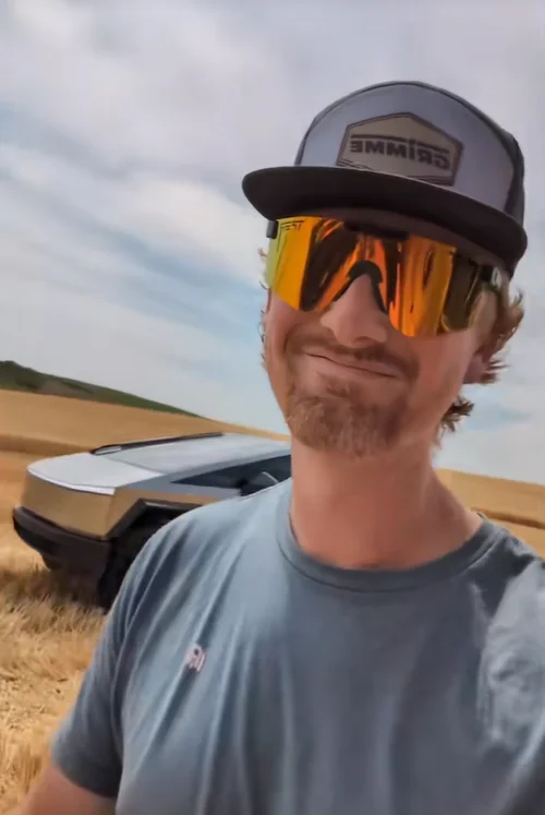Idaho farmer gives his honest opinion on the Tesla Cybertruck after testing it out while at work