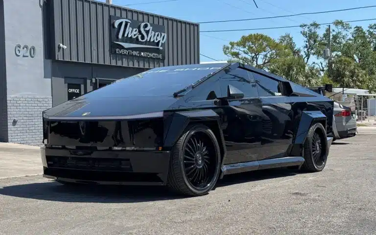 The wildest Tesla Cybertruck on the planet in Florida almost looks like a Ferrari