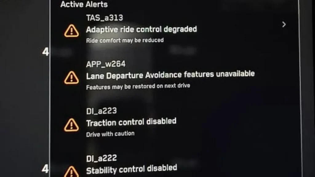 This Tesla Cybertruck owner reported getting five serious warning lights - despite his truck having less than 10,000 miles